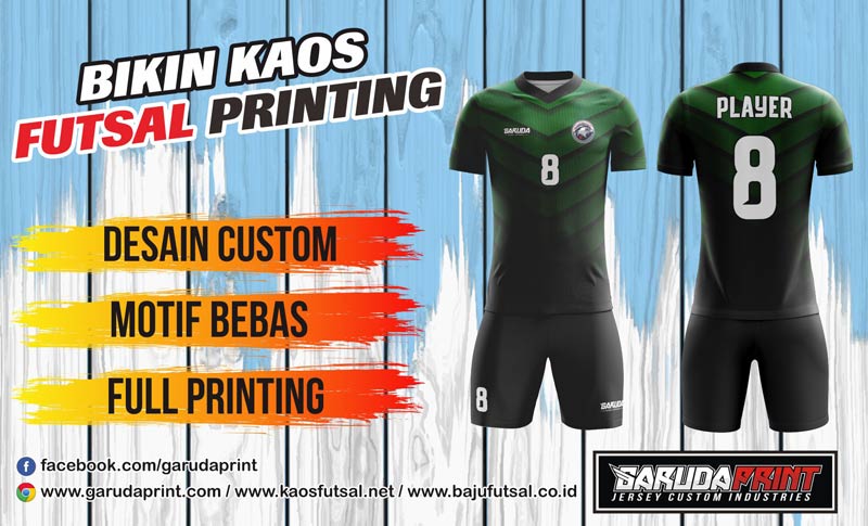 Bikin Kaos Futsal Sablon Nama Sendiri